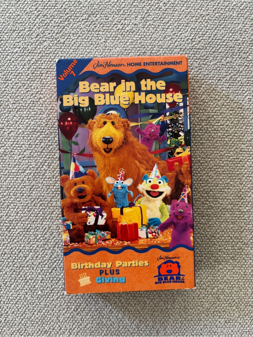 Bear In The Big Blue House Birthday Parties Plus Giving (VHS, 1999, Jim Henson)